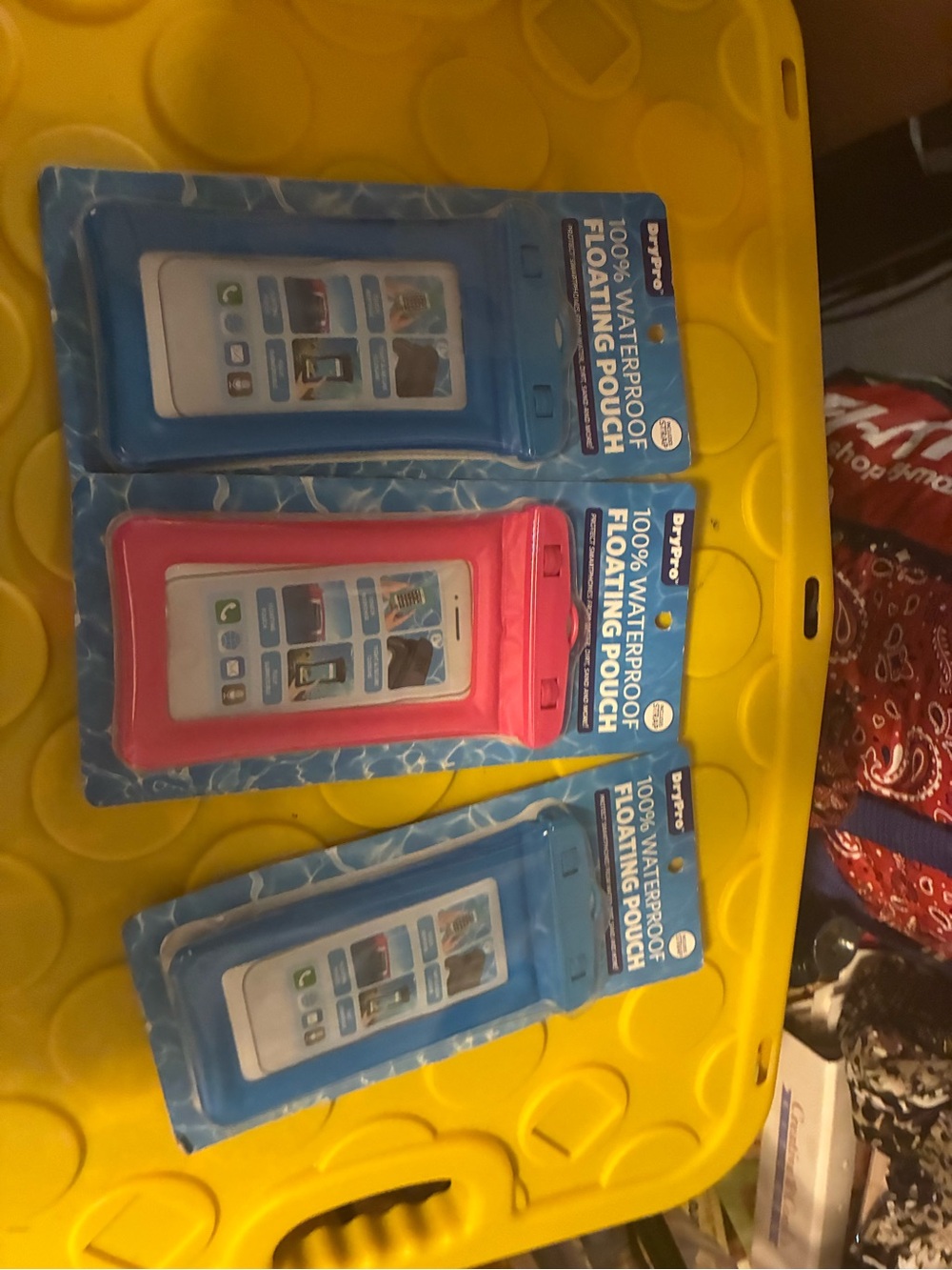 Waterproof Floating Phone Pouch — Blue & Pink
